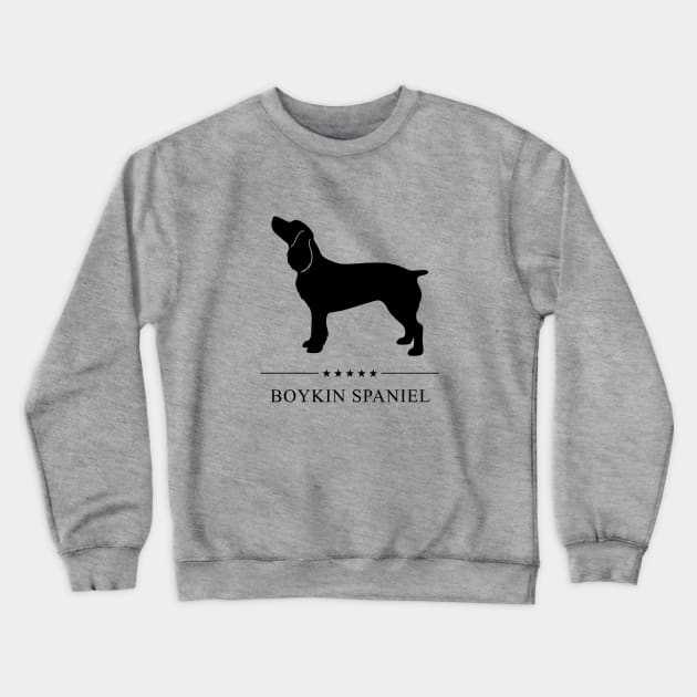 Boykin Spaniel Black Silhouette Crewneck Sweatshirt by millersye